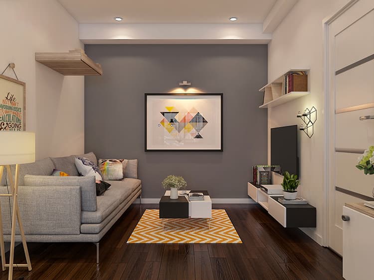 Bí quyết giúp thiết kế nội thất phòng khách chung cư đẹp giá rẻ