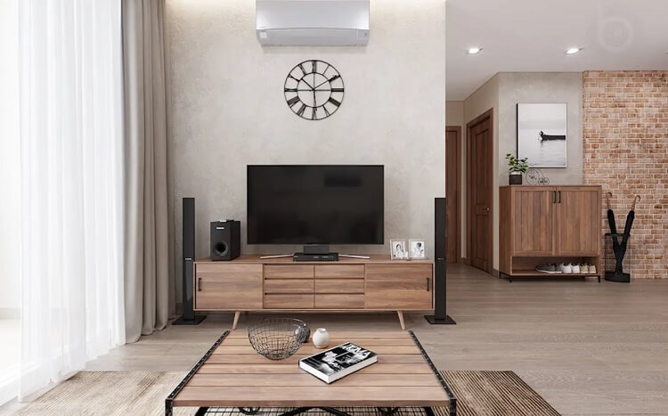Giới thiệu cách “mix” gỗ đẹp vào thiết kế nội thất chung cư 2 phòng ngủ