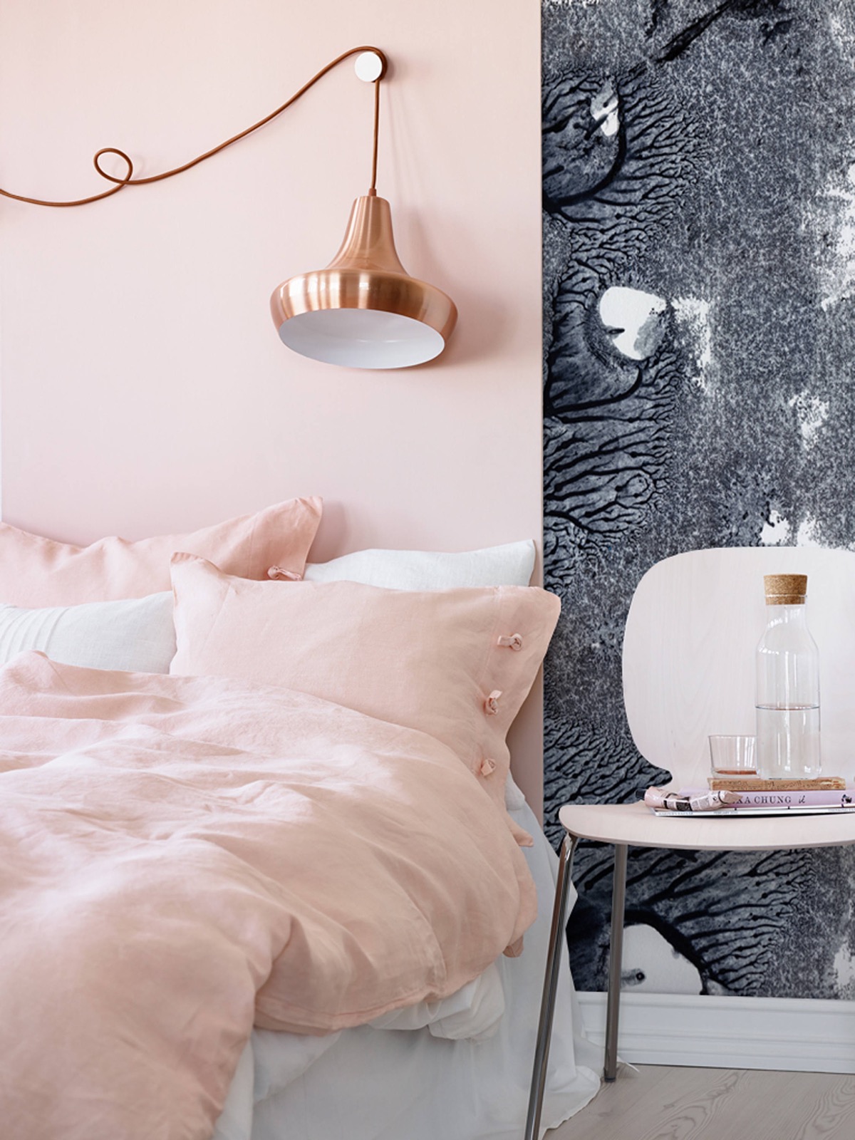 Bộ sưu tập phòng ngủ màu hồng với nhiều phong cách được yêu thích