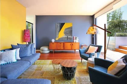 Thiết kế thi công nội thất penthouse độc đáo, ấn tượng với phong cách Color Block cá tính