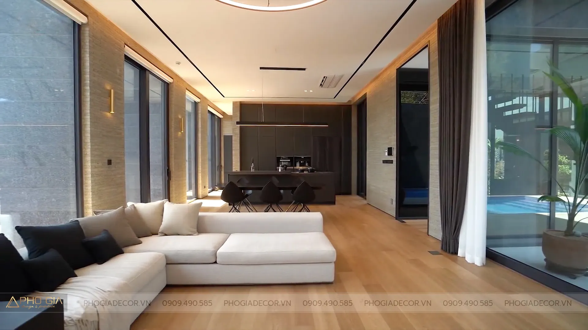 THI CÔNG NỘI THẤT Biệt thự BÀ RỊA TỐI GIẢN