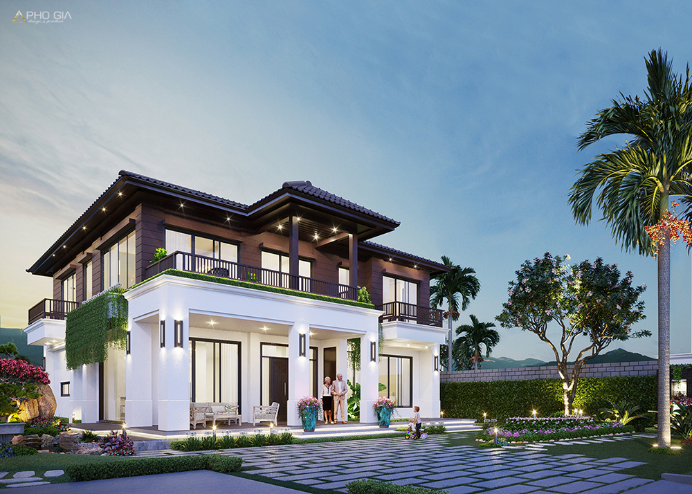 Kiến trúc villa biệt thự sân vườn vũng tàu