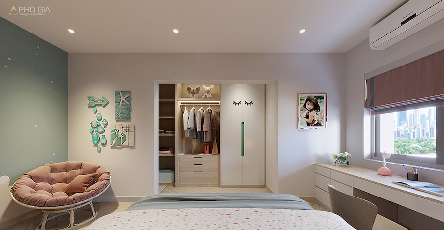 Mẹo bày trí phòng ngủ cho thiết kế nội thất căn hộ chung cư 60m2