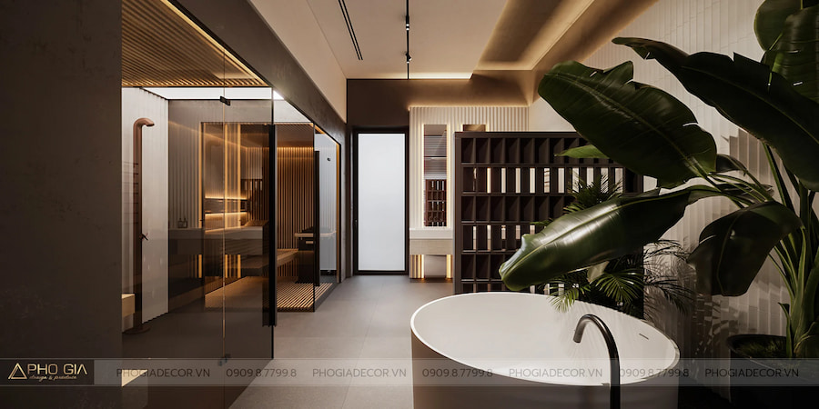 Gợi ý mẫu thiết kế nội thất phòng tắm biệt thự đẹp, sang trọng và tinh tế