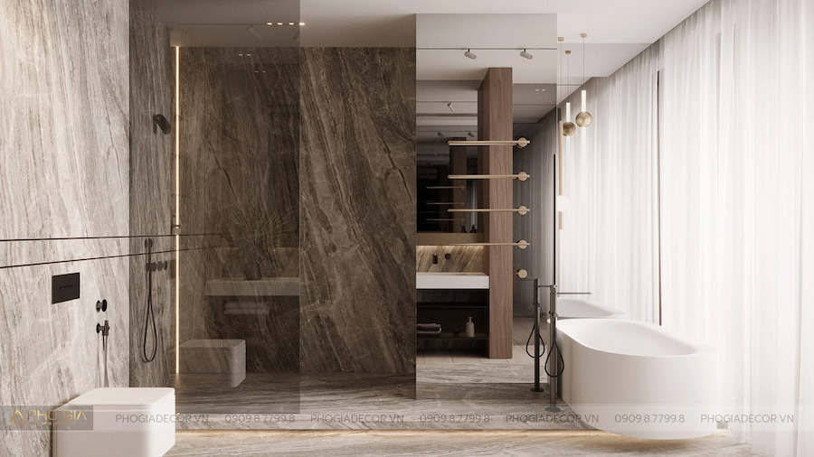 6 check list “hô biến” thiết kế nội thất phòng tắm căn hộ sang trọng & thẩm mỹ