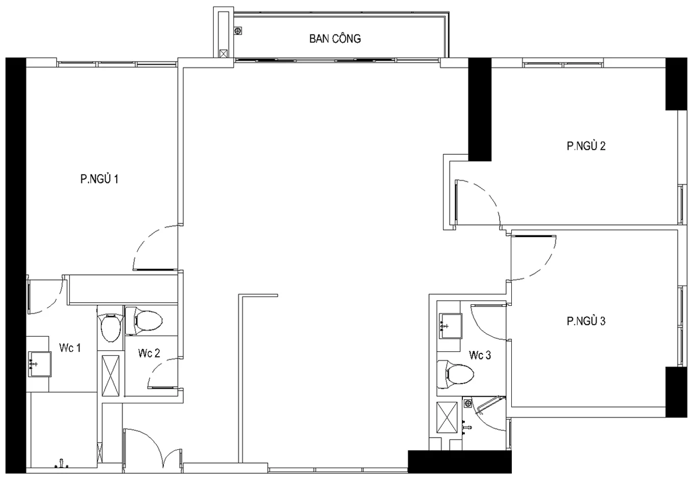 Thiết kế nội thất căn hộ xi grand court 100m2 hiện đại, sang trọng