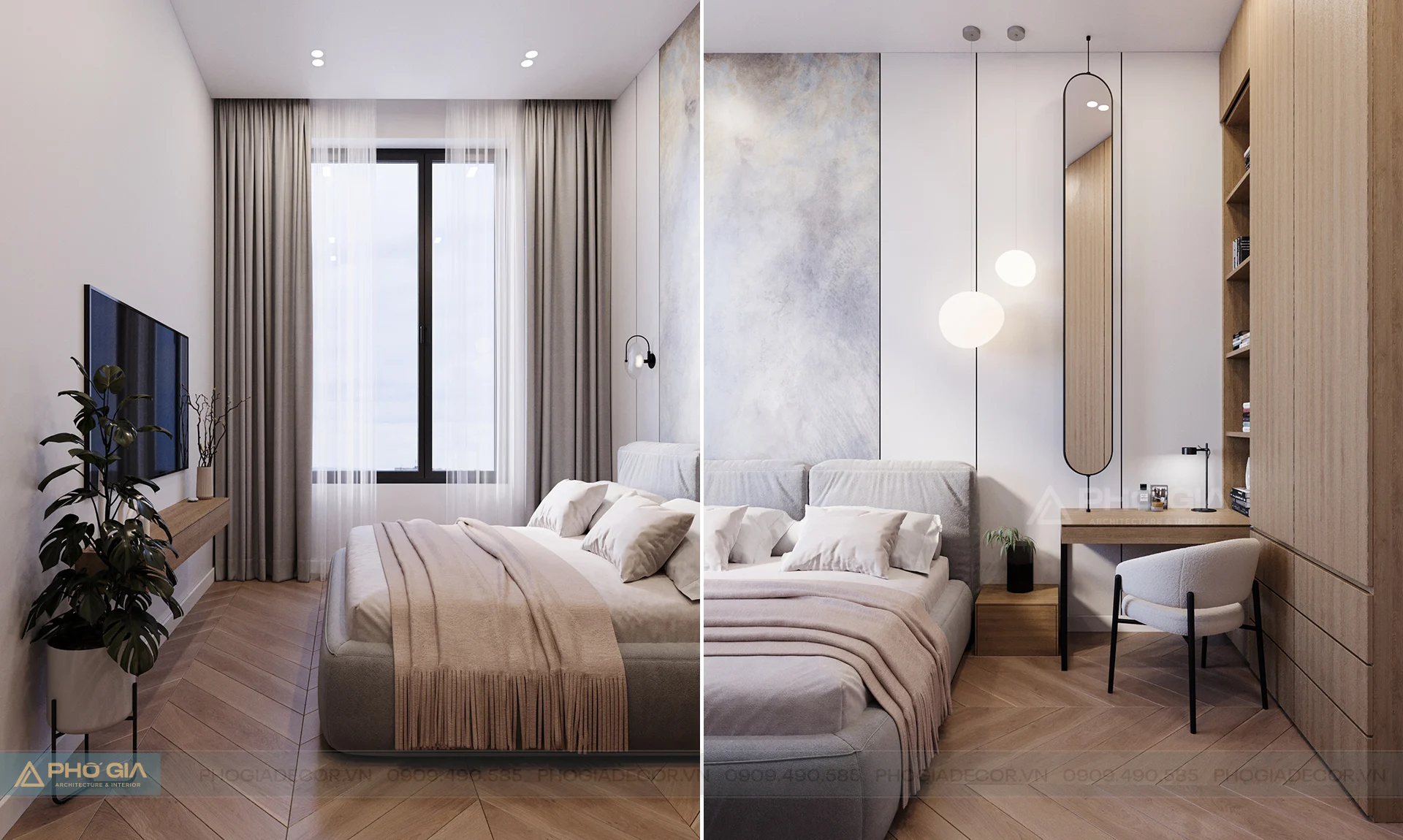 Thiết kế nội thất Căn hộ Cosmo City Q.7 72m2