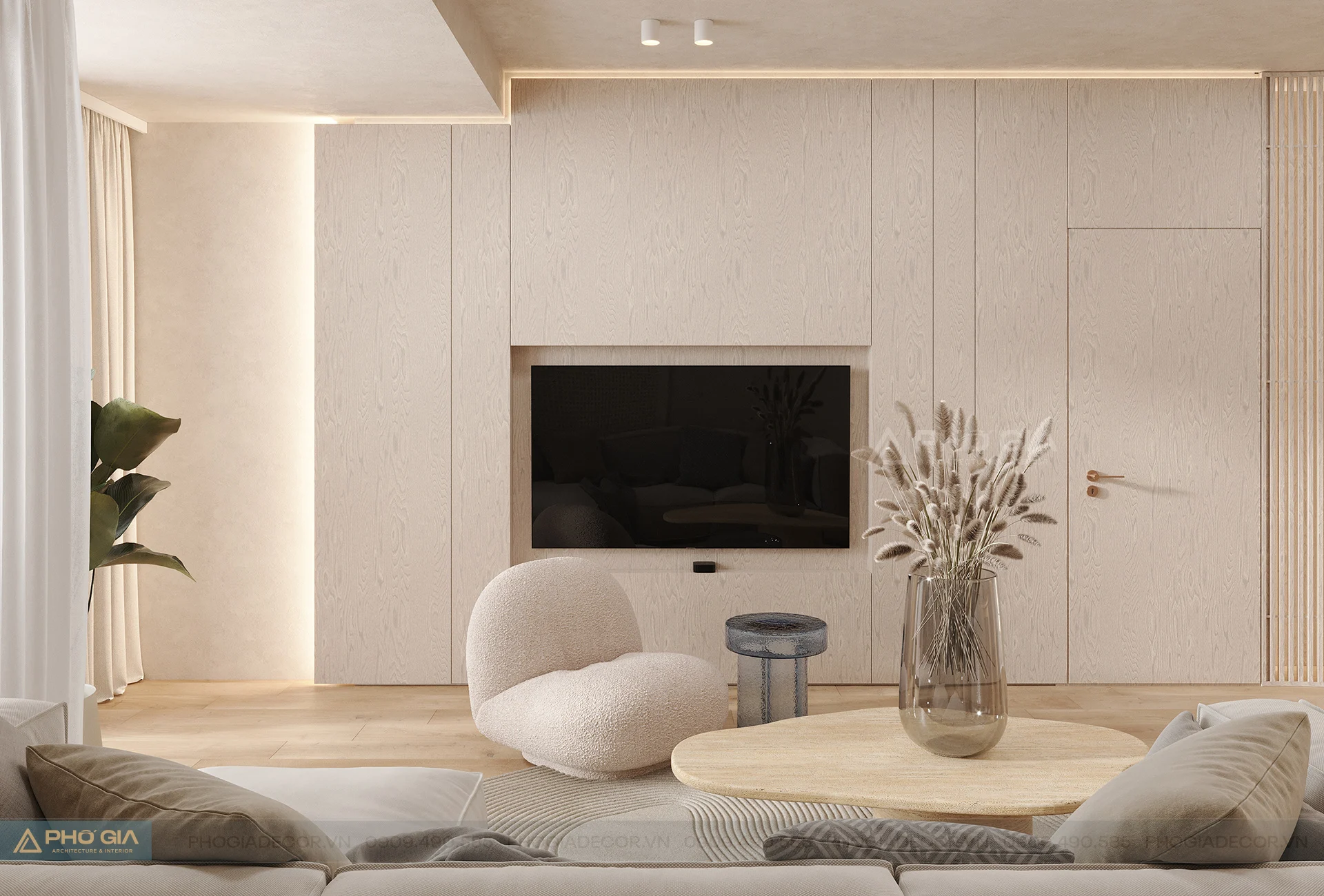 Nội thất Căn hộ Richmond City 2PN - Japandi thư thái, bình yên