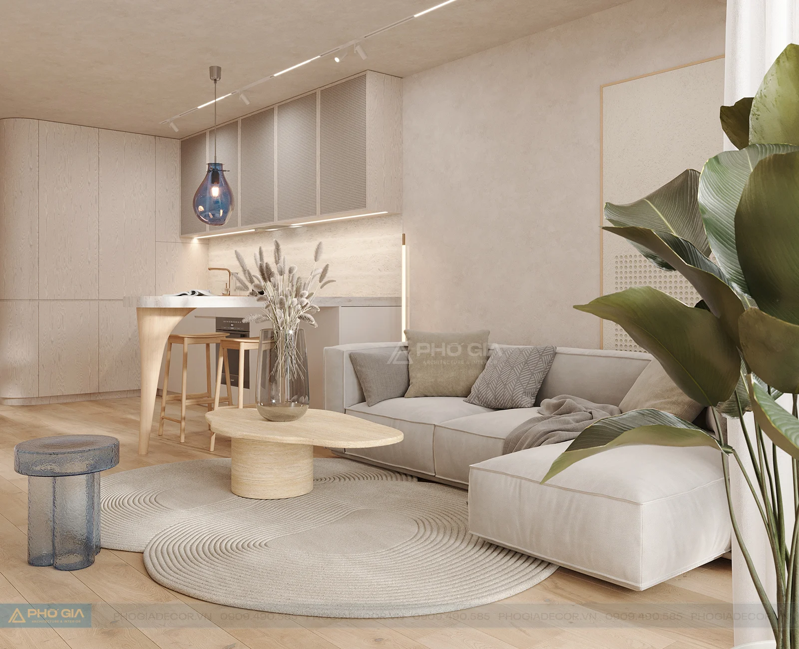 Nội thất Căn hộ Richmond City 2PN - Japandi thư thái, bình yên