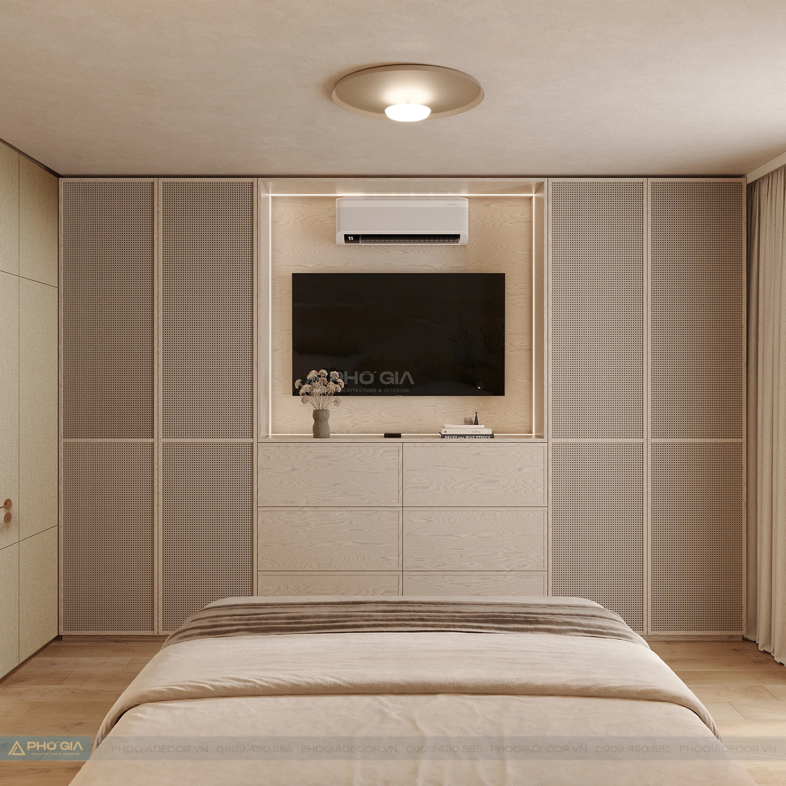 Nội thất Căn hộ Richmond City 2PN - Japandi thư thái, bình yên
