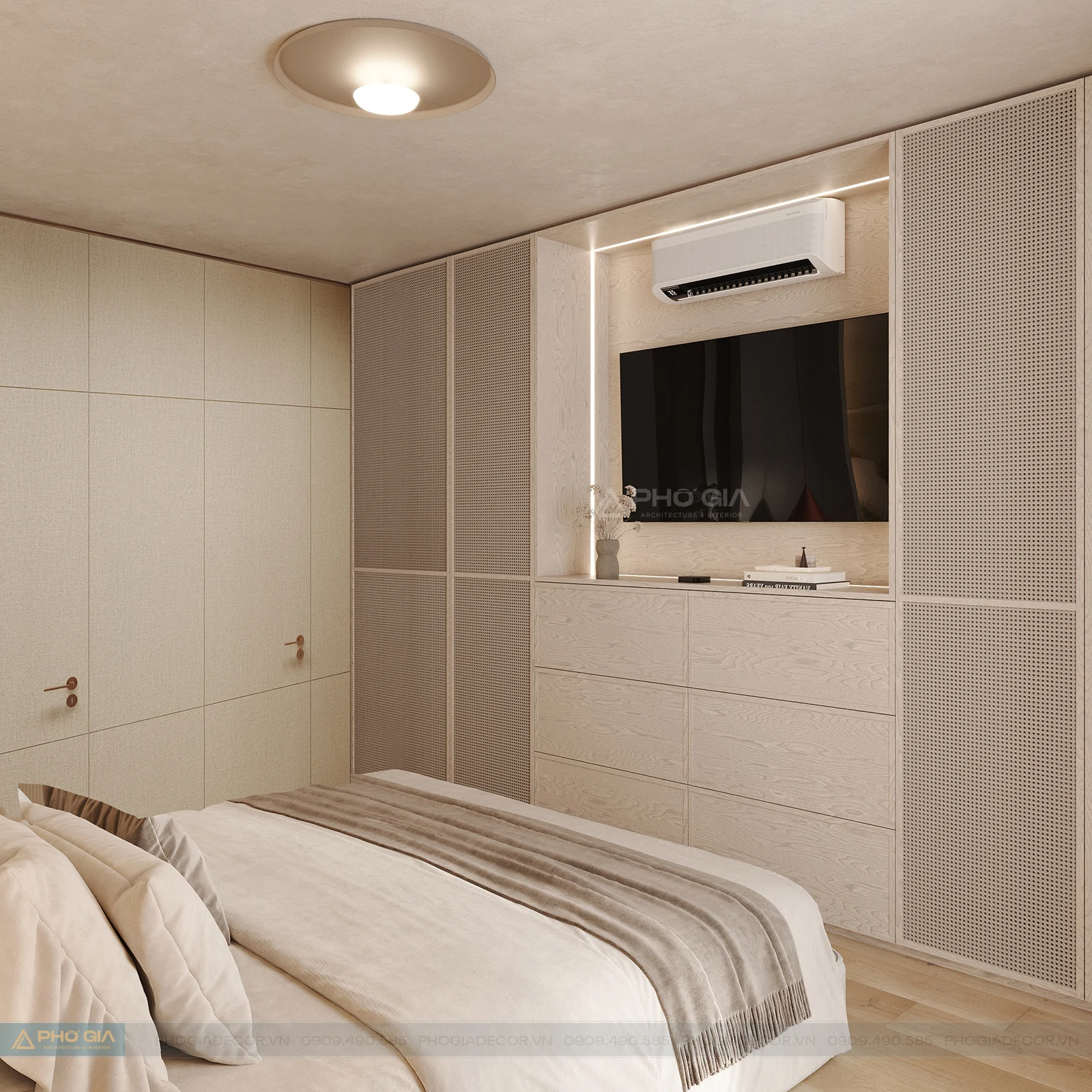 Nội thất Căn hộ Richmond City 2PN - Japandi thư thái, bình yên