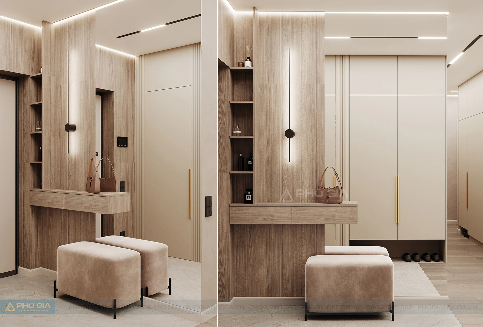 Thiết kế nội thất Căn hộ Saigon Pearl 90m2 sang trọng, ấm cúng