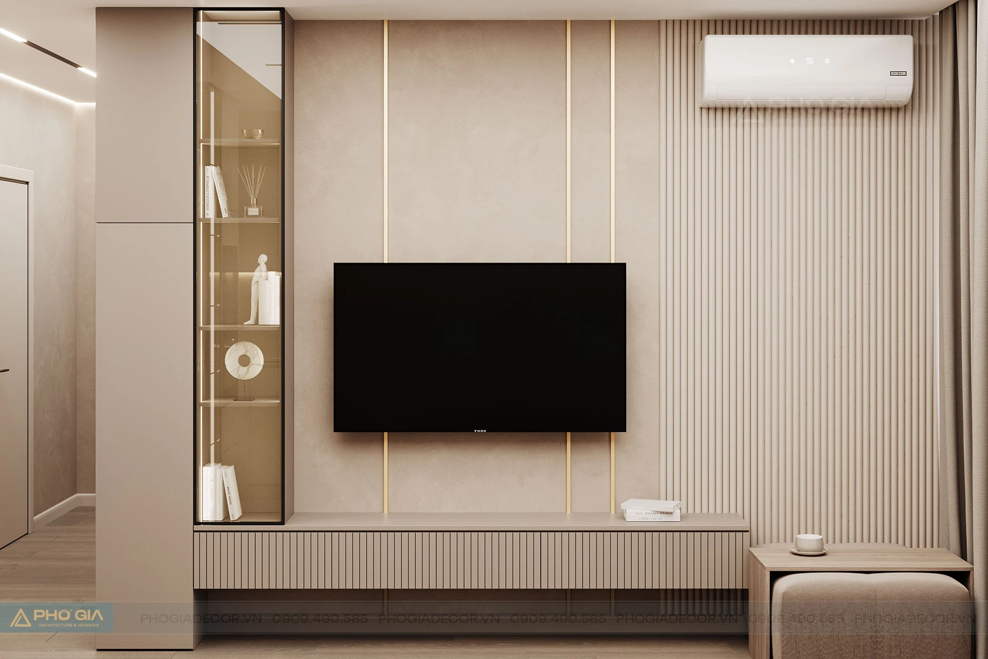 Thiết kế nội thất Căn hộ Saigon Pearl 90m2 sang trọng, ấm cúng