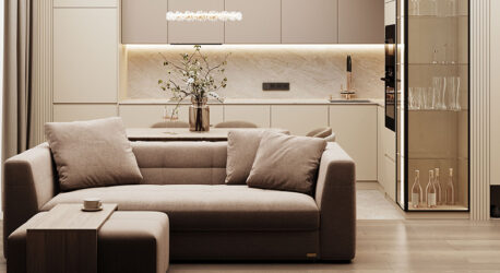 Thiết kế nội thất Căn hộ Saigon Pearl 90m2 sang trọng, ấm cúng