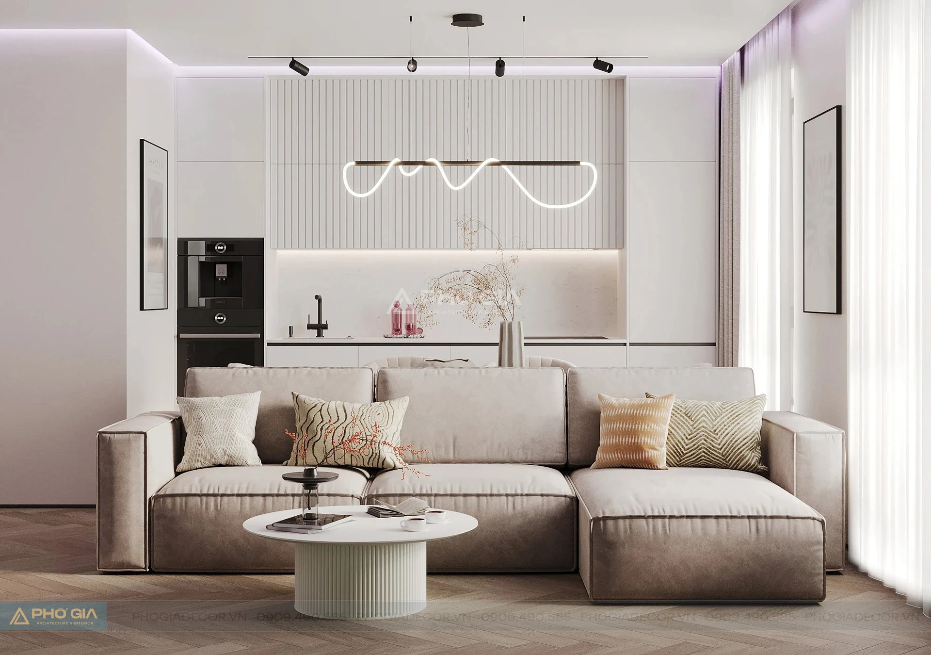 Nội thất Căn hộ Sunrise Riverside 2PN - Không gian tổ ấm tươi mát
